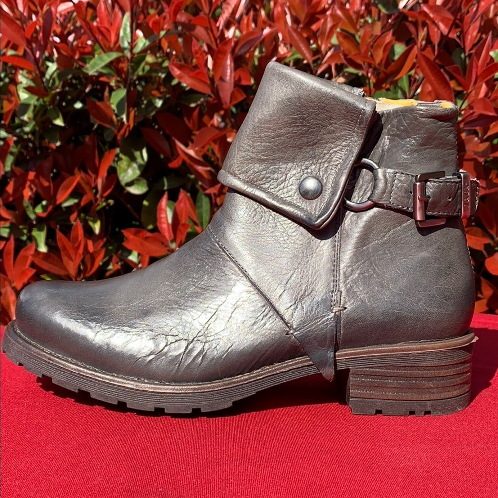 Jafa 492 Graphite Cuffed Ankle Boots Size 38